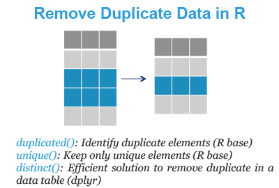 Identify and Remove Duplicate Data in R