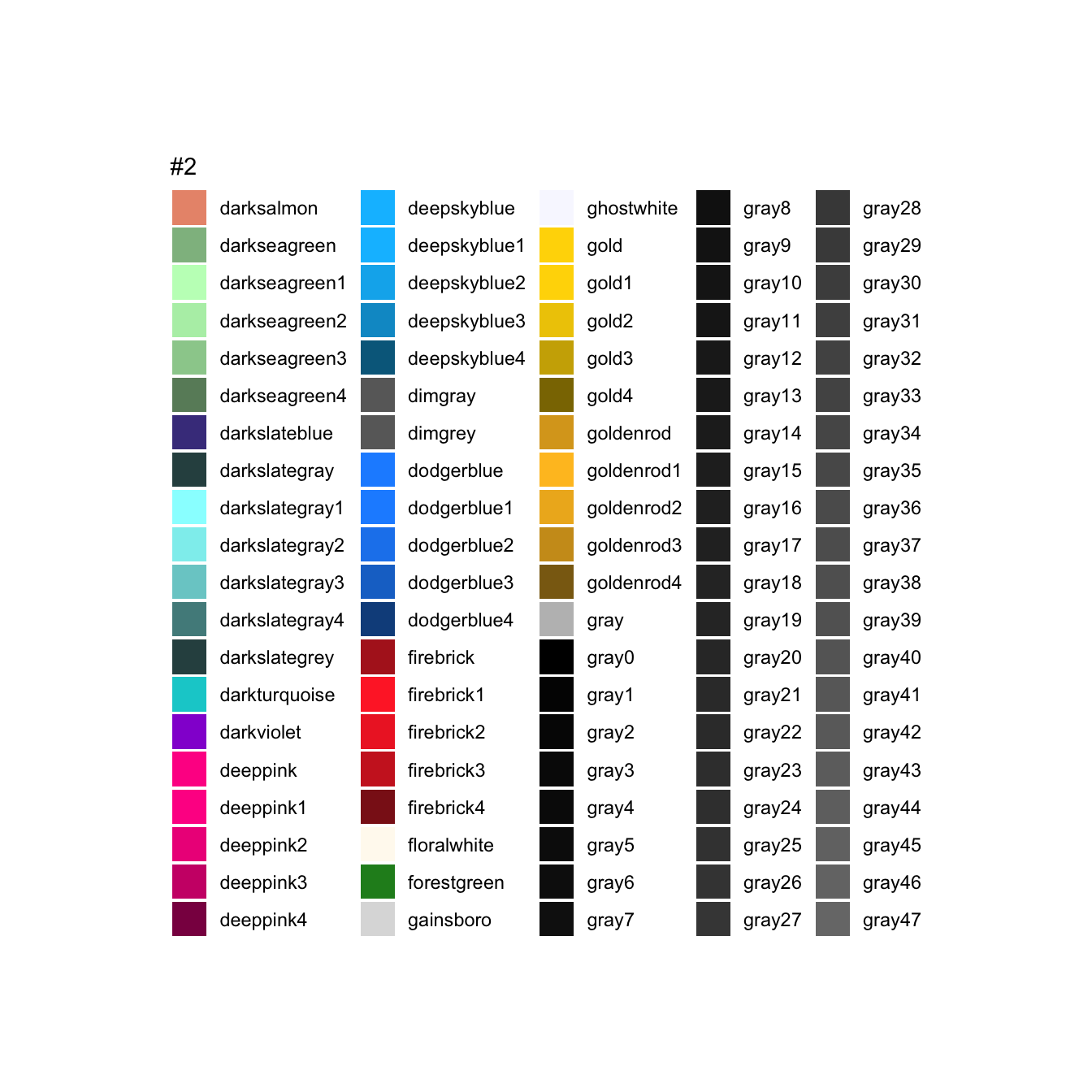 R Color Names 2