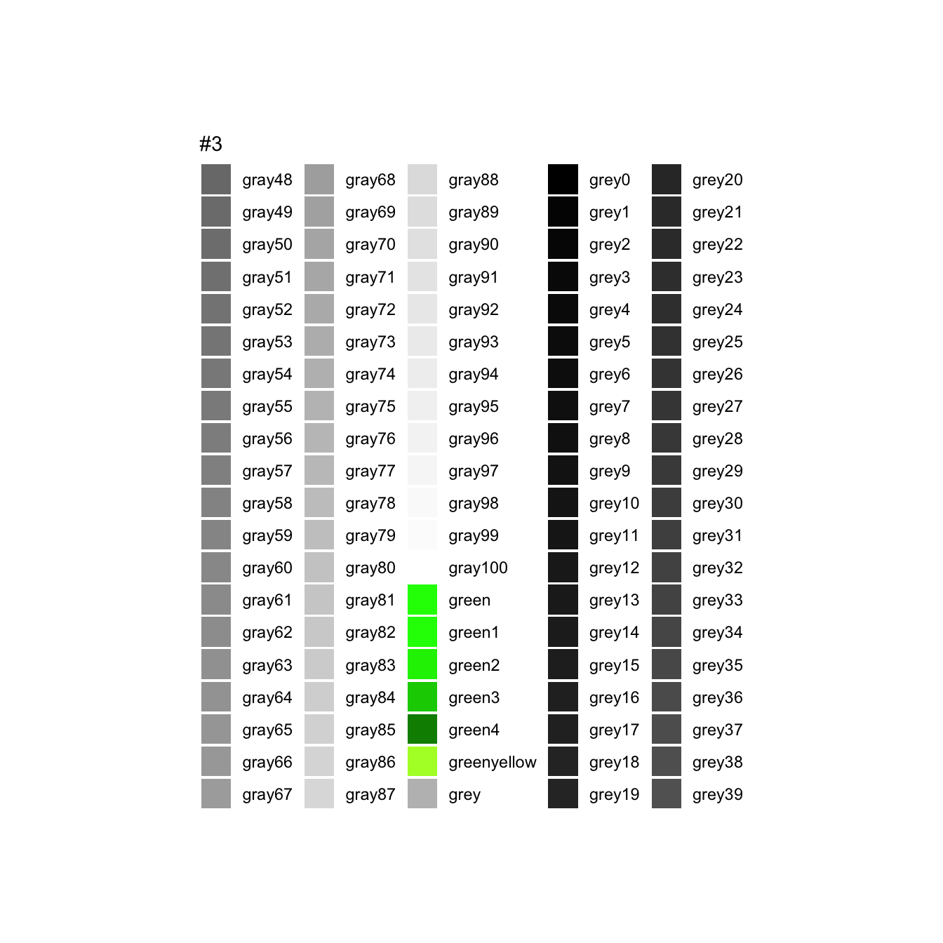 R Color Names 3