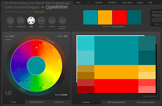 concepteur d’agencement de couleurs