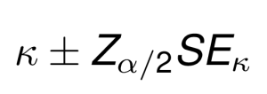 Confidence interval of kappa